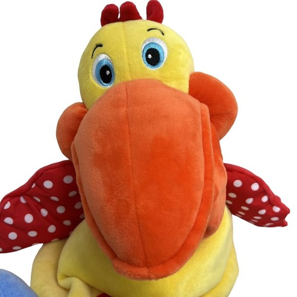 Melissa & Doug K's Kids Plush Hungry Pelican With 1 Rattle Fish Crinkle Squeak - Picture 2 of 12
